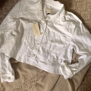 White Box Button Up Top